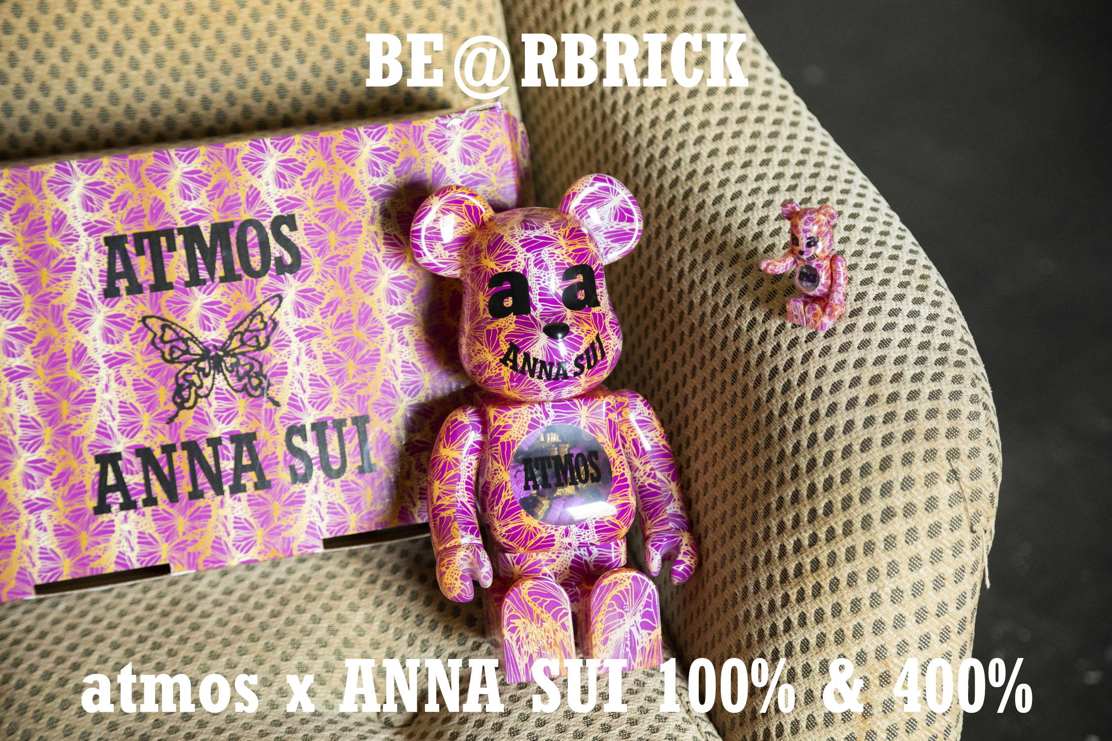 MEDICOM TOY BE@RBRICK atmos x ANNA SUI 100% & 400% – アナ スイ ジャパン 公式ウェブストア